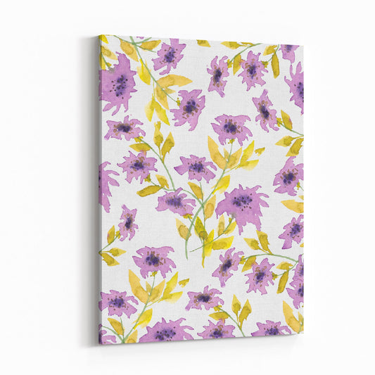 Floral Watercolor 1360 - 6"x8" Slim Canvas Fine Art Print