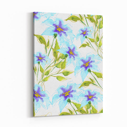Floral Watercolor 1370 - 6"x8" Slim Canvas Fine Art Print
