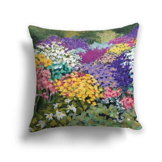 Fine Art Cushion Cover | Floral Garden, CACU-2147, 46 x 46 cm / 18 x 18 inches