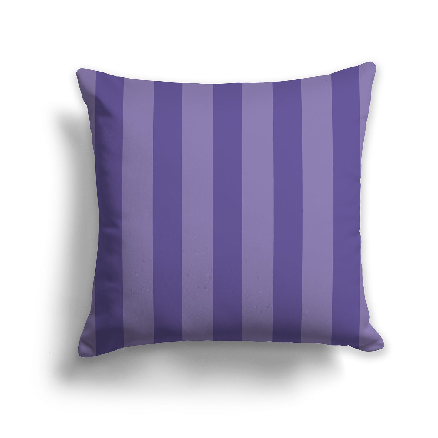 14 inch Throw Pillow with Purple and Medium Purple Vertical Bars