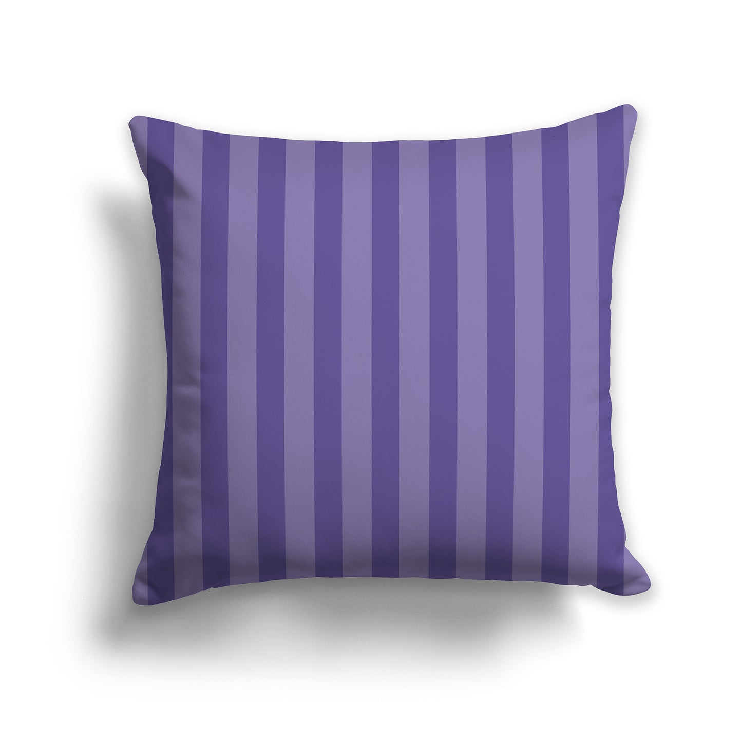 26 inch Throw Pillow with Thick Purple and Medium Purple Vertical Bars
