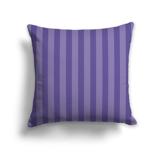 26 inch Throw Pillow with Thick Purple and Medium Purple Vertical Bars