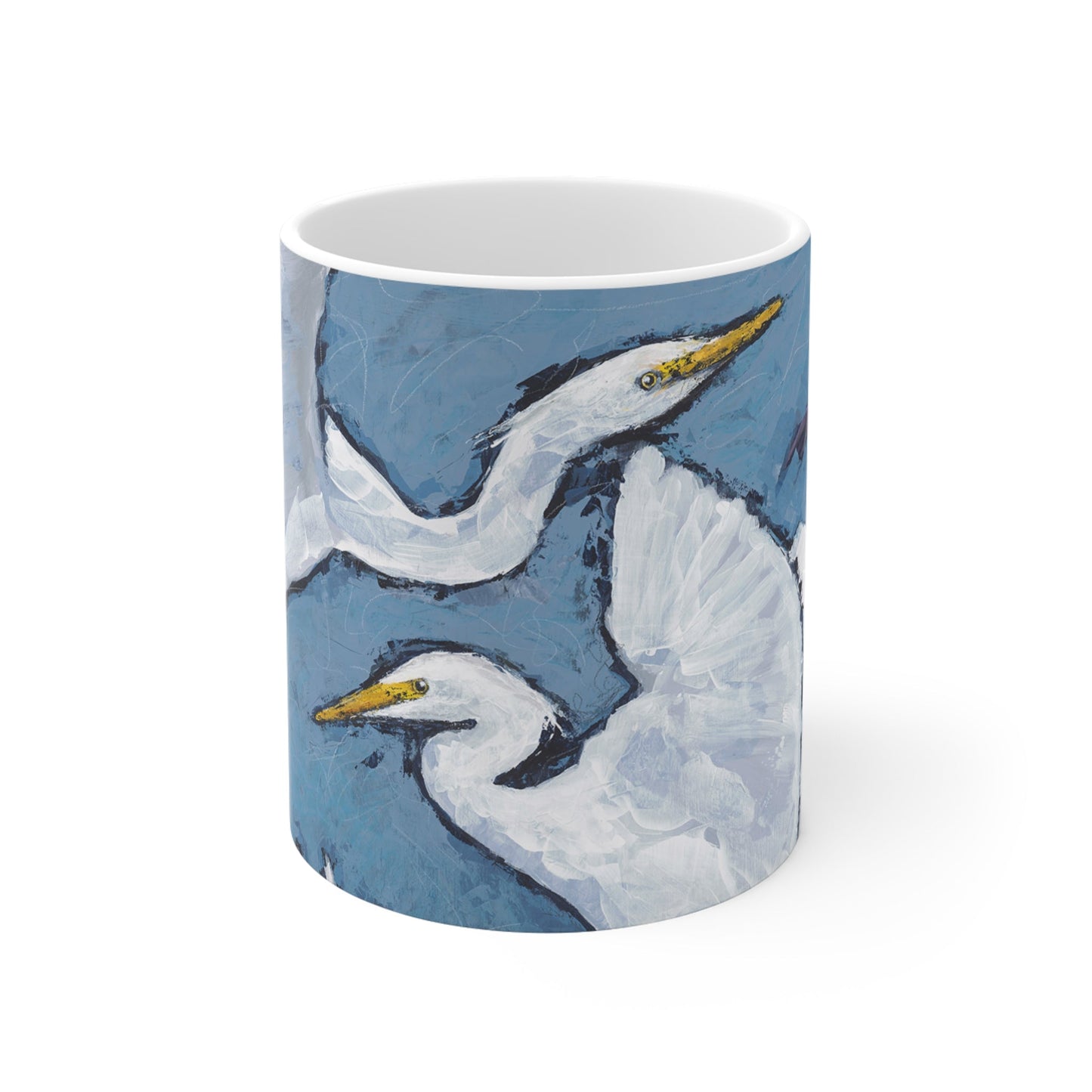 11oz Fine Art Ceramic Mug | White Herons, CM-1020