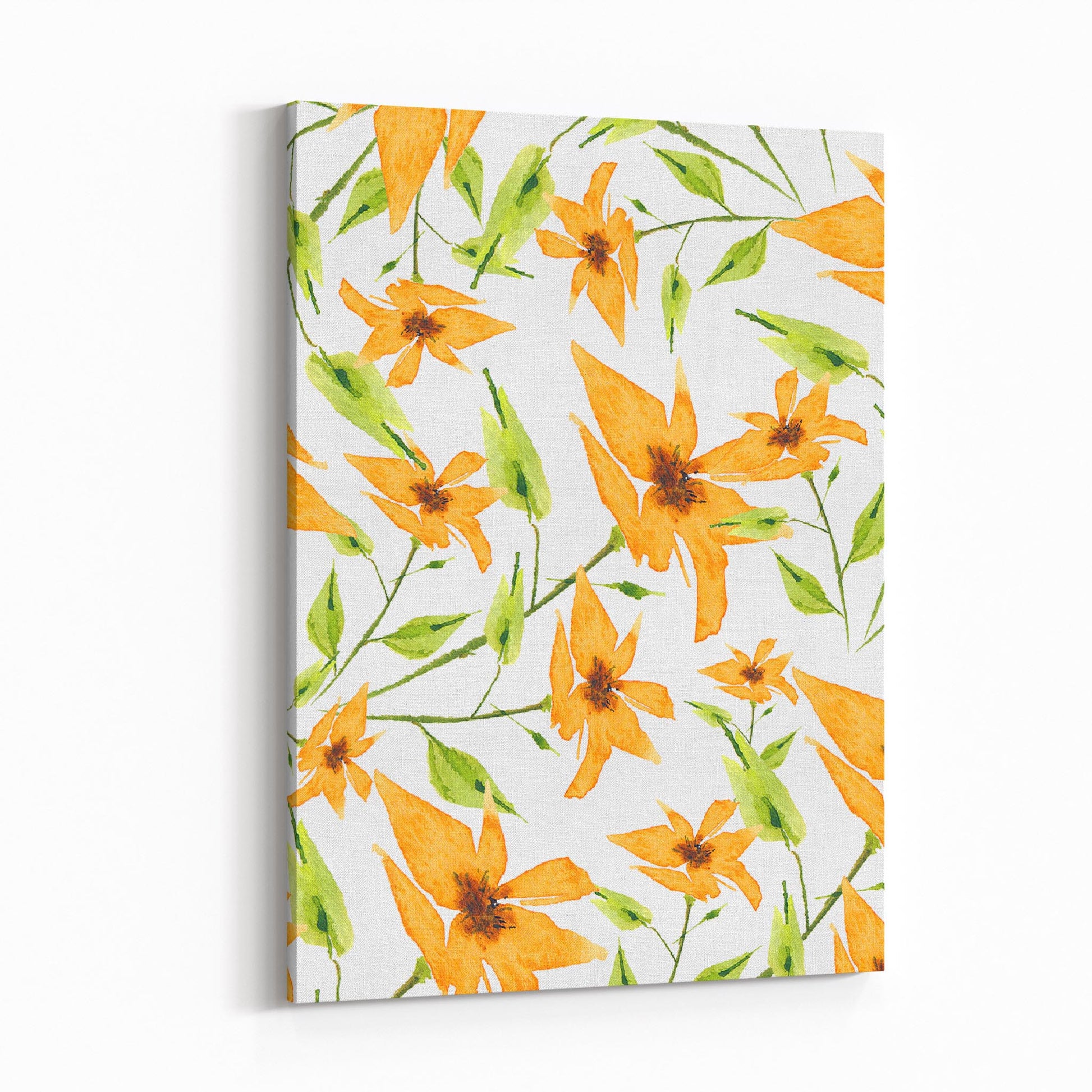 Floral Watercolor 1390 - 6"x8" Slim Canvas Fine Art Print