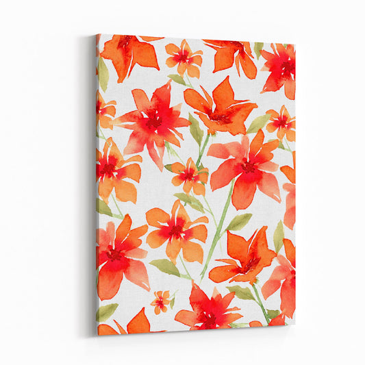 Floral Watercolor 1410 - 6"x8" Slim Canvas Fine Art Print