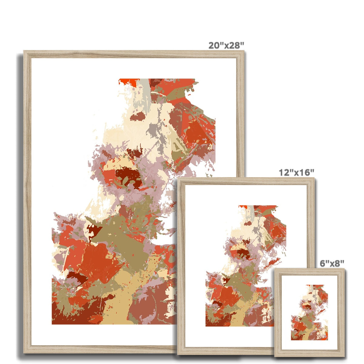 Framed Graphic Art Print, White Mat - 6x8, 8x12, 11x14, 12x16, 16x20, 18x24, 20x28 inches | FPV-1130-7694