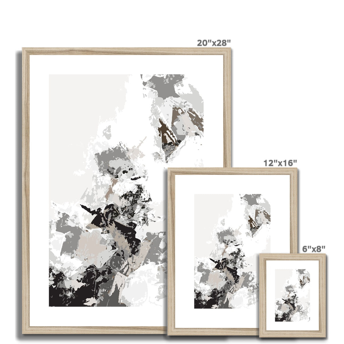 Framed Graphic Art Print, White Mat - 6x8, 8x12, 11x14, 12x16, 16x20, 18x24, 20x28 inches | FPV-1170-7694