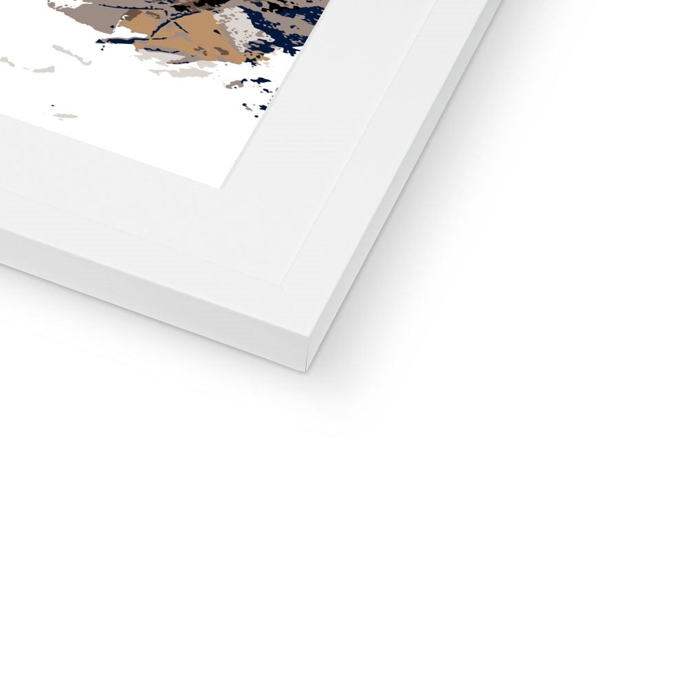 Framed Graphic Art Print, White Mat - 8x8 12x12 16x16 20x20 24x24 28x28 inches | FPS-1160-7693