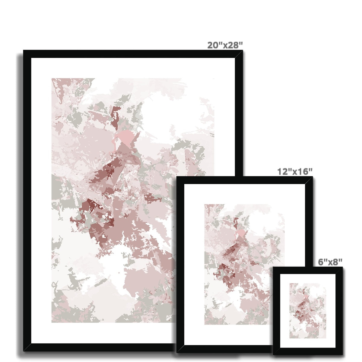 Framed Graphic Art Print, White Mat - 6x8, 8x12, 11x14, 12x16, 16x20, 18x24, 20x28 inches | FPV-1190-7698