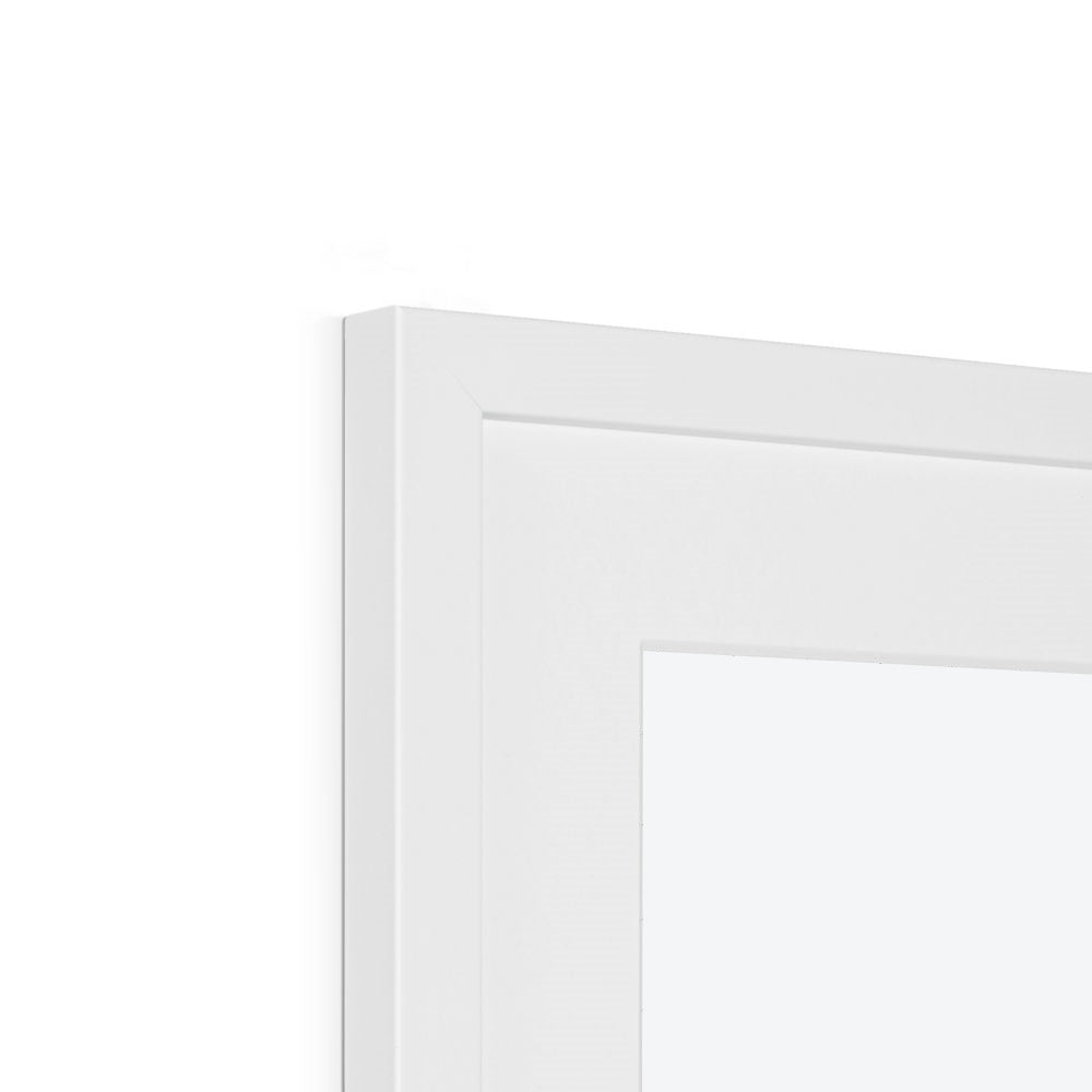 Framed Graphic Art Print, White Mat - 6x8, 8x12, 11x14, 12x16, 16x20, 18x24, 20x28 inches | FPV-1210-7694