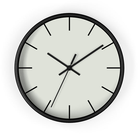 Wall Clock with Pale Green Face | Black Base | Black Hands