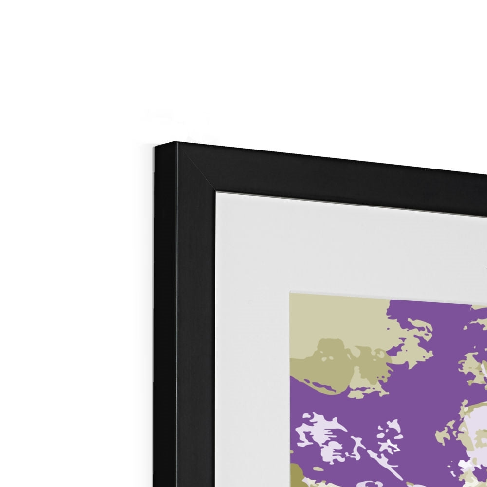 Framed Graphic Art Print, White Mat - 8x8 12x12 16x16 20x20 24x24 28x28 inches | FPS-1250-7695