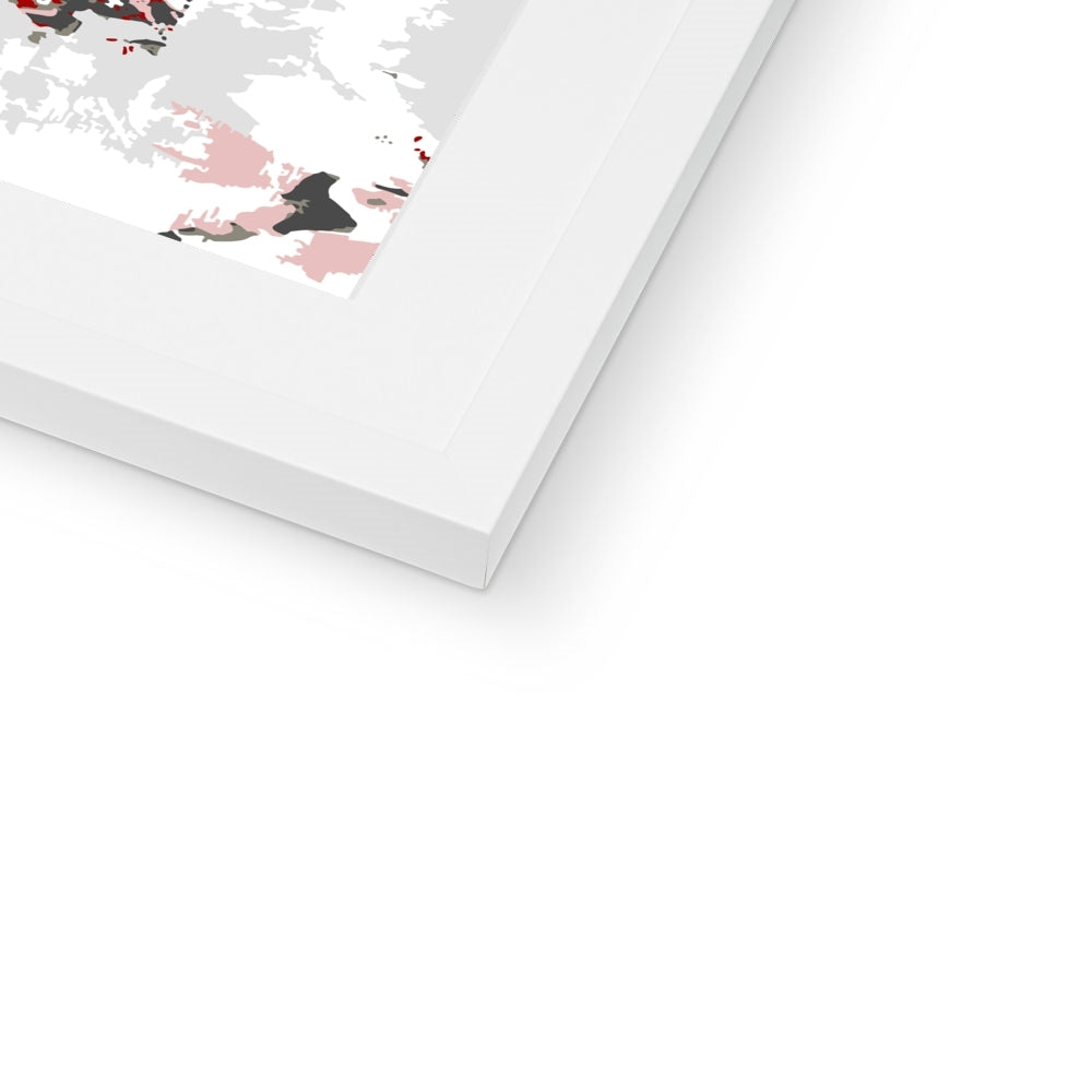 Framed Graphic Art Print, White Mat - 6x8, 8x12, 11x14, 12x16, 16x20, 18x24, 20x28 inches | FPV-1190-7694
