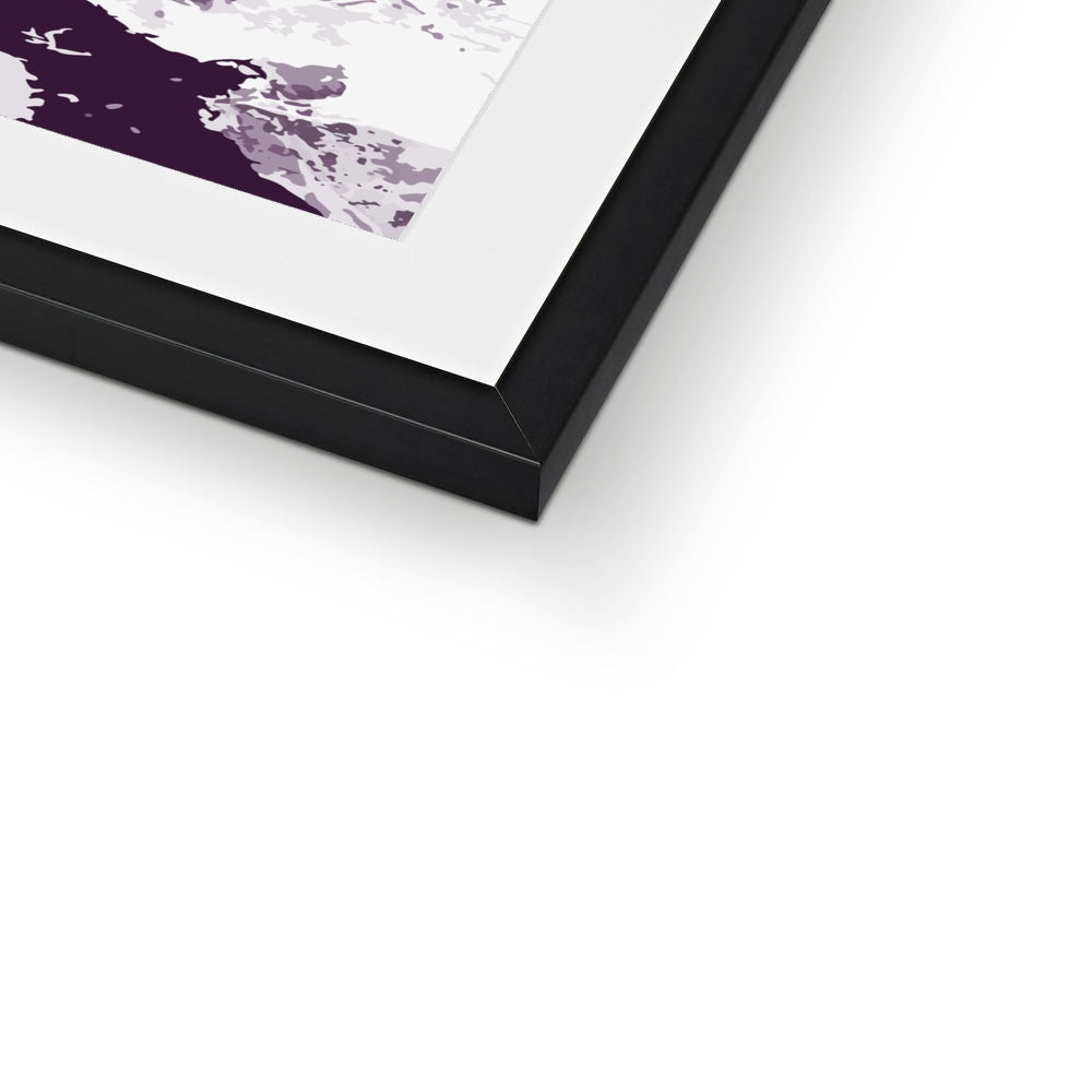 Framed Graphic Art Print, White Mat - 8x8 12x12 16x16 20x20 24x24 28x28 inches | FPS-1180-7695