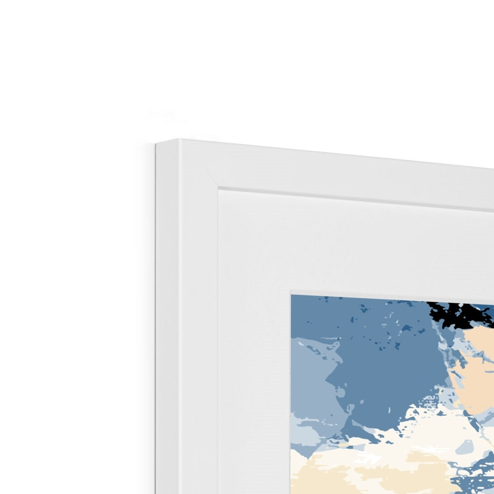 Framed Graphic Art Print, White Mat - 8x8 12x12 16x16 20x20 24x24 28x28 inches | FPS-1230-7693