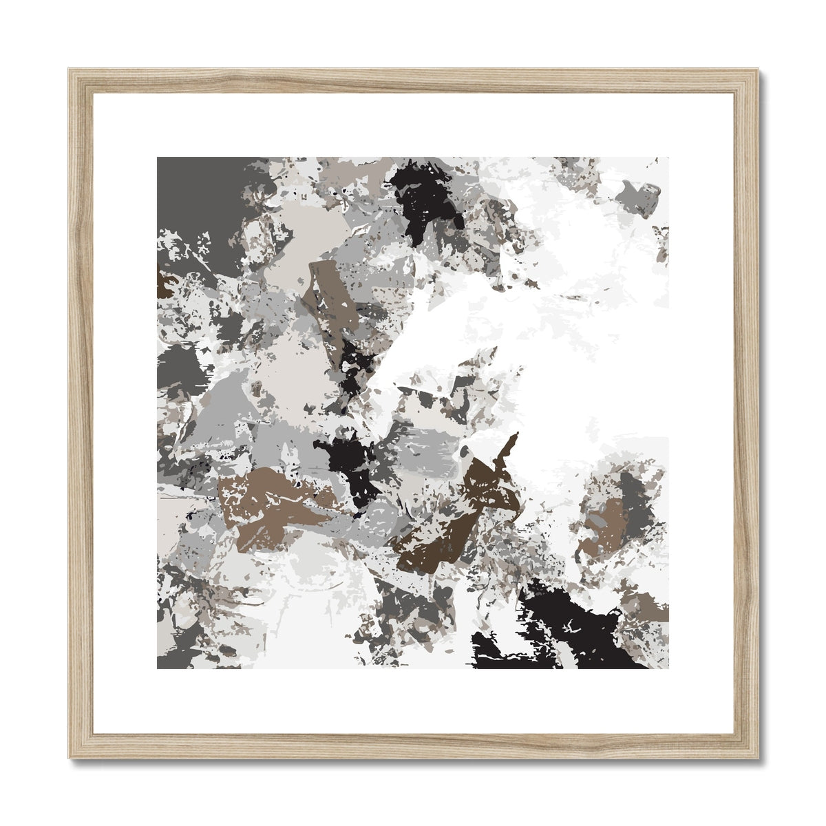 Framed Graphic Art Print, White Mat - 8x8 12x12 16x16 20x20 24x24 28x28 inches | FPS-1170-7695