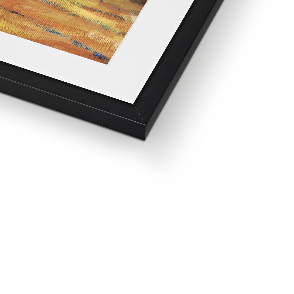 Framed Fine Art Print, White Mat - 8x8 12x12 16x16 20x20 24x24 28x28 36x36 inches | African Violets in Acrylic, FPS-1090