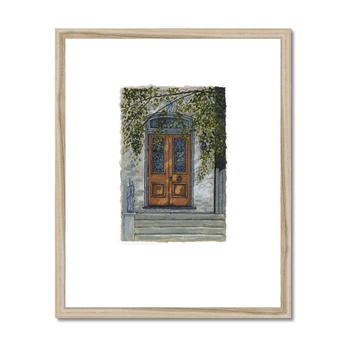 Framed Fine Art Print, Painterly Edge - 8x10 16x20 inches | Door 5, PEV-1000-1425