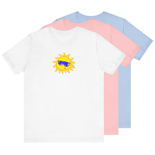 Bella + Canvas 3001 Unisex Cheerful Vibes Tee - Perfect for summer, gifts, celebrations and beach days | TSSF