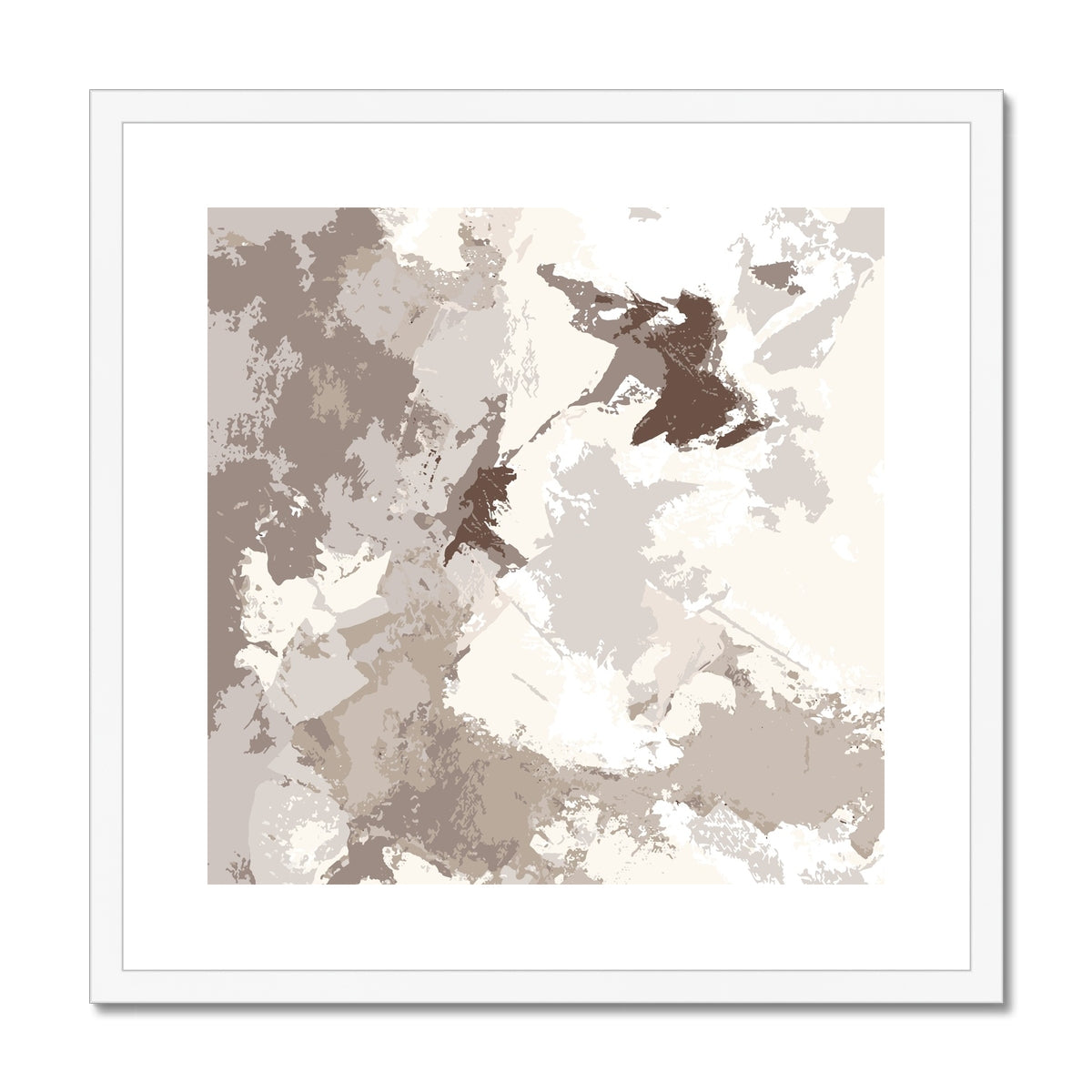 Framed Graphic Art Print, White Mat - 8x8 12x12 16x16 20x20 24x24 28x28 inches | FPS-1160-7691