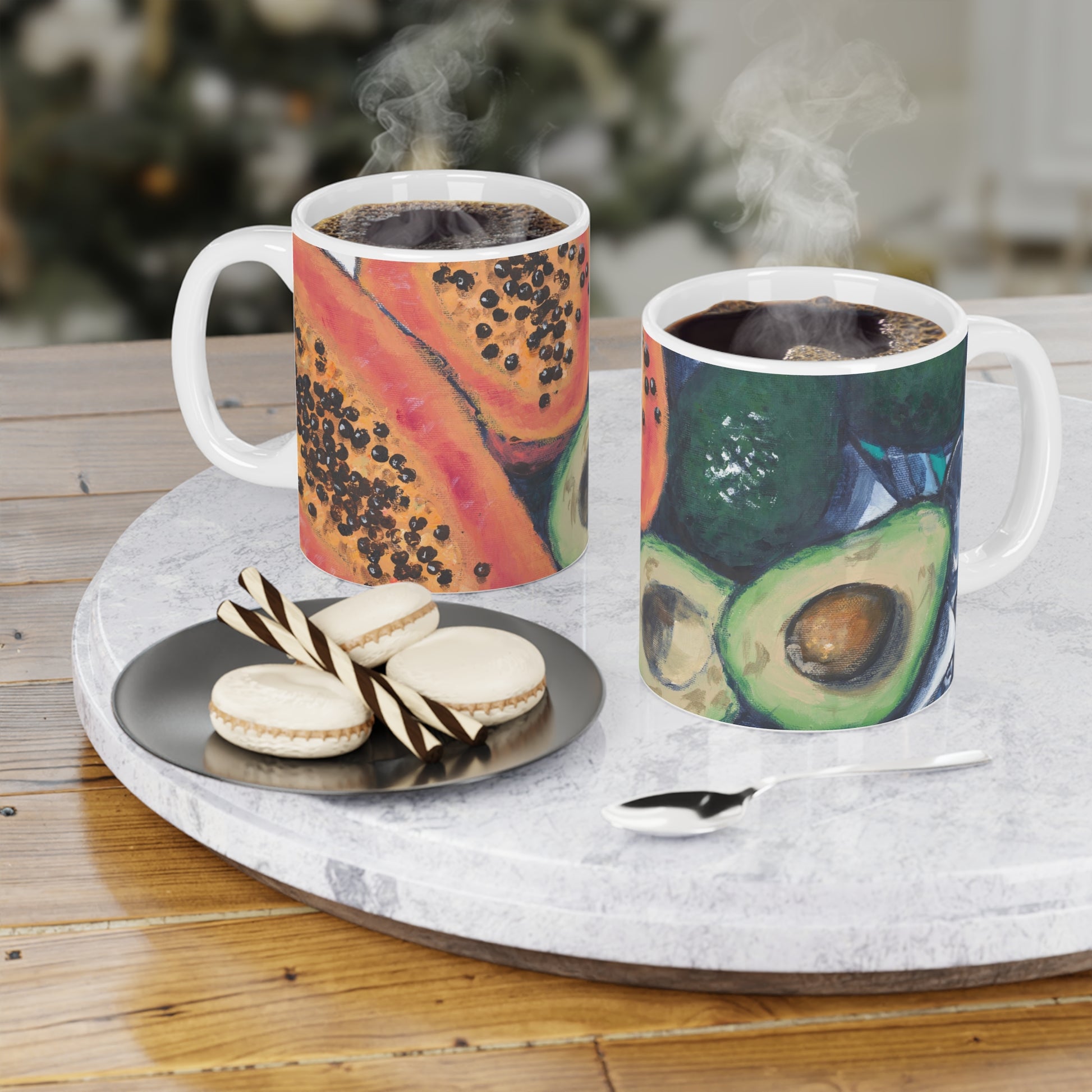 Avocados & Papayas Fine Art 11oz Ceramic Mug