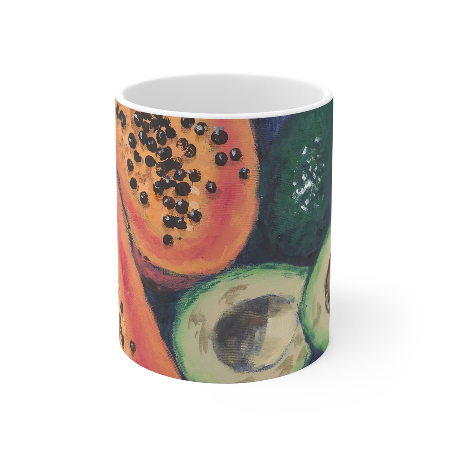 Avocados & Papayas Fine Art 11oz Ceramic Mug
