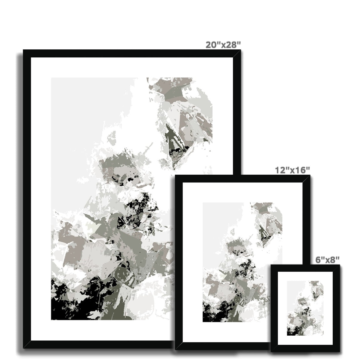 Framed Graphic Art Print, White Mat - 6x8, 8x12, 11x14, 12x16, 16x20, 18x24, 20x28 inches | FPV-1240-7694