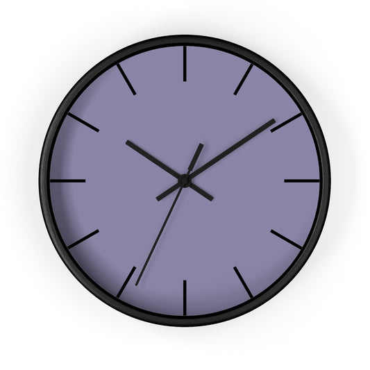 Wall Clock with Light Purple Face | Black Base | Black Hands