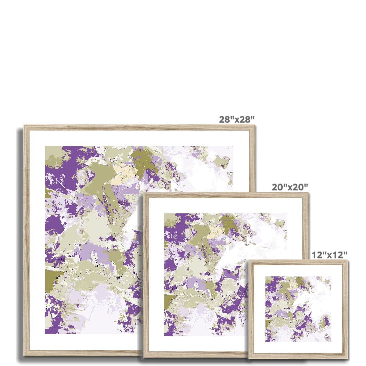 Framed Graphic Art Print, White Mat - 8x8 12x12 16x16 20x20 24x24 28x28 inches | FPS-1250-7695