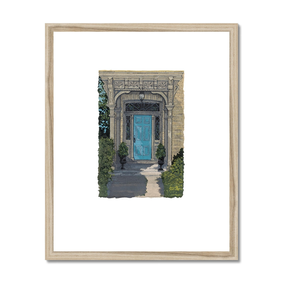 Framed Fine Art Print, Painterly Edge - 8x10 16x20 inches | Door 3, PEV-1000-1423