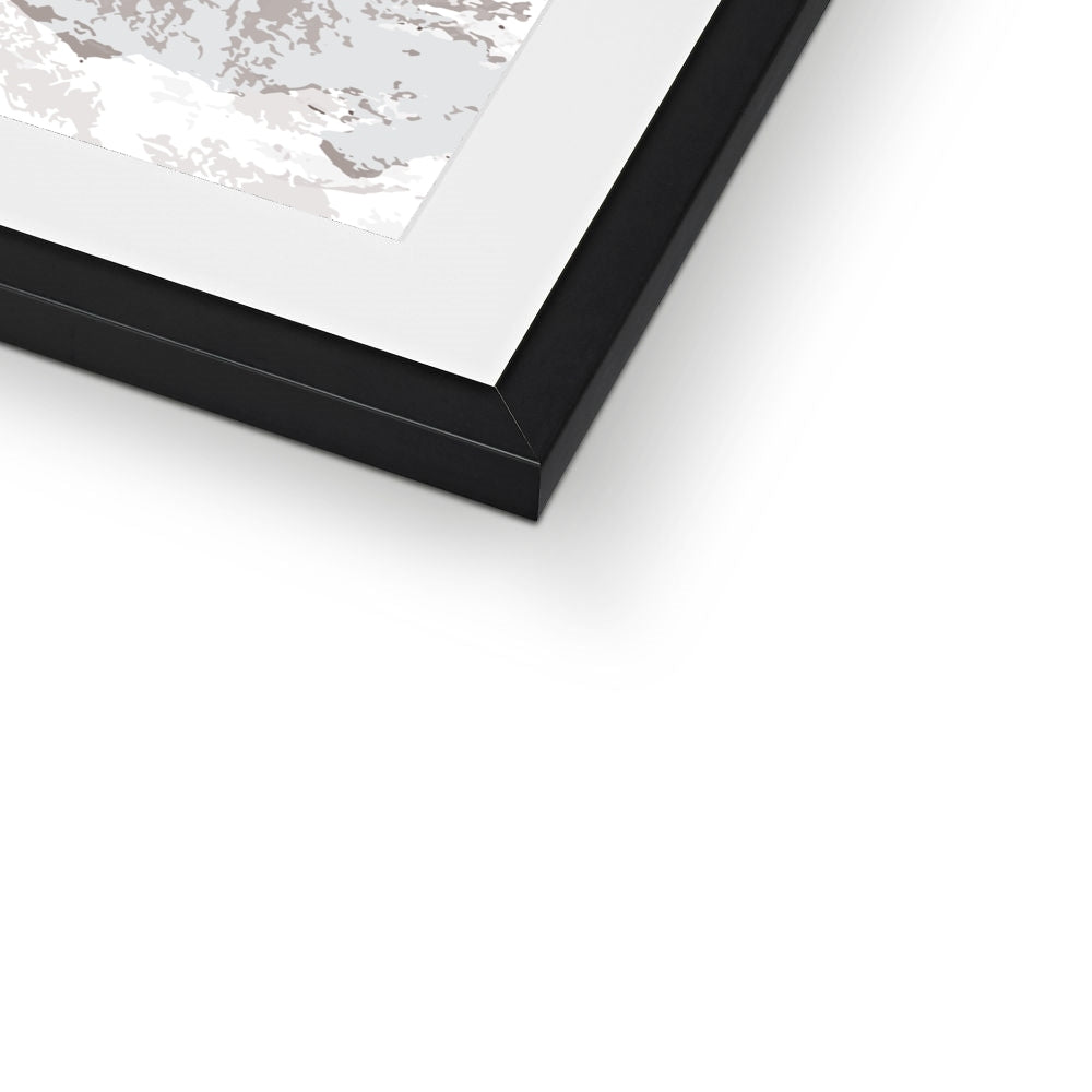 Framed Graphic Art Print, White Mat - 8x8 12x12 16x16 20x20 24x24 28x28 inches | FPS-1220-7691