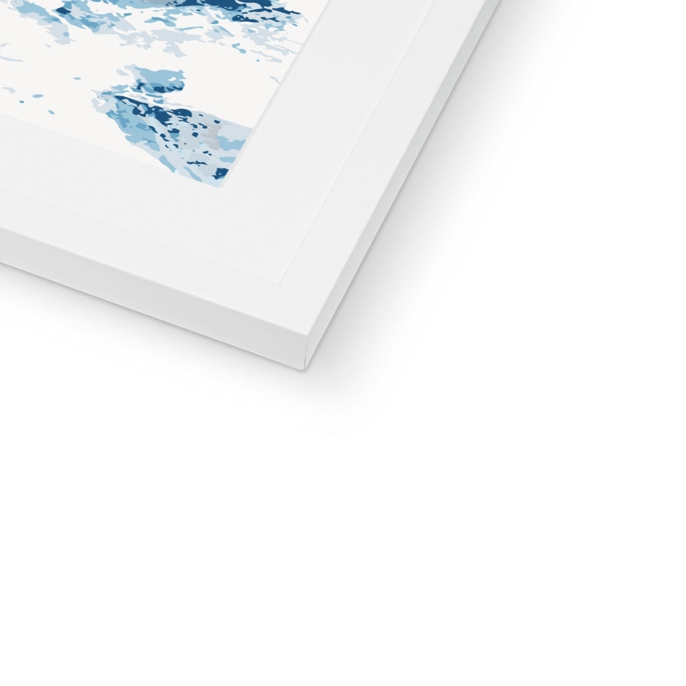 Framed Graphic Art Print, White Mat - 8x8 12x12 16x16 20x20 24x24 28x28 inches | FPS-1150-7695