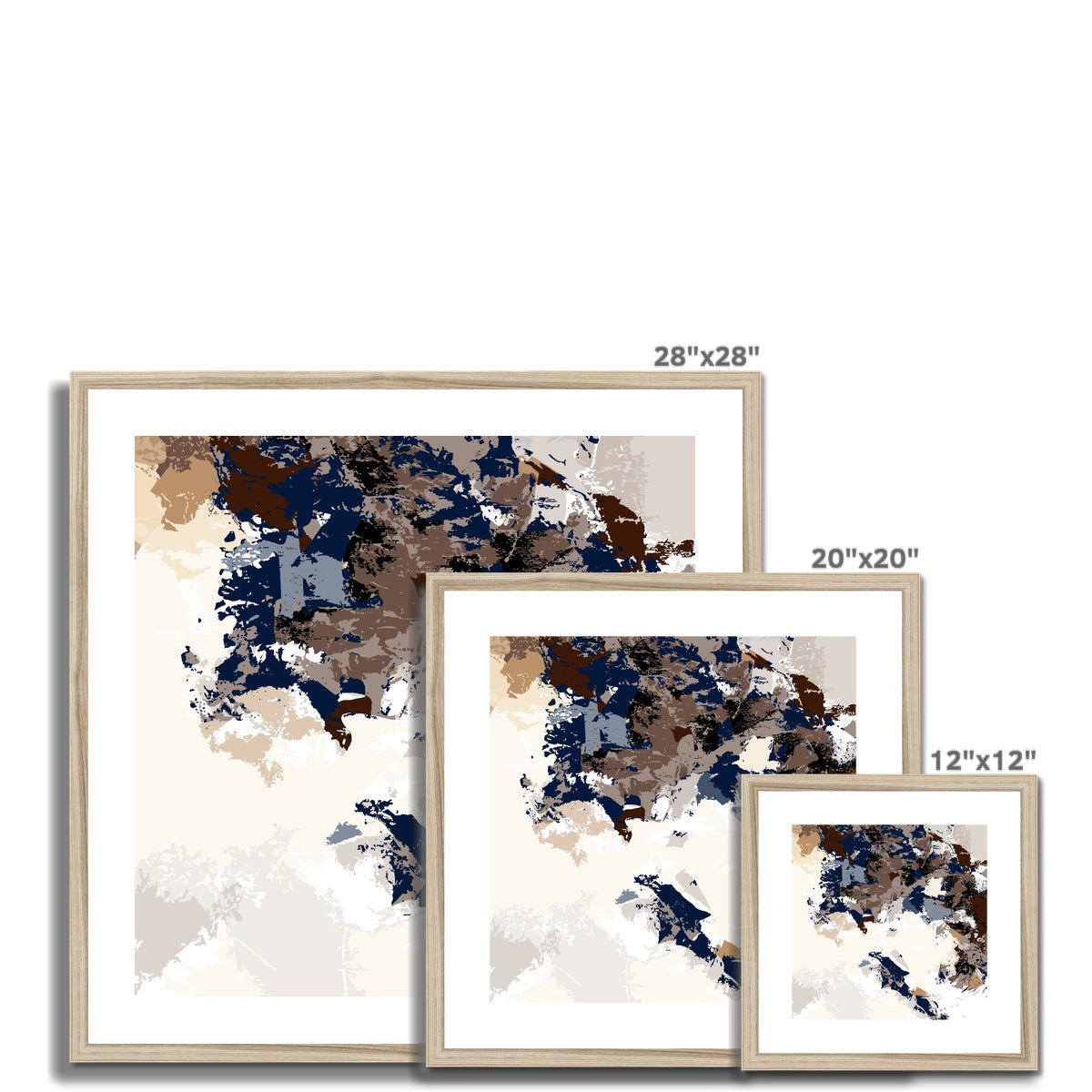 Framed Graphic Art Print, White Mat - 8x8 12x12 16x16 20x20 24x24 28x28 inches | FPS-1160-7693