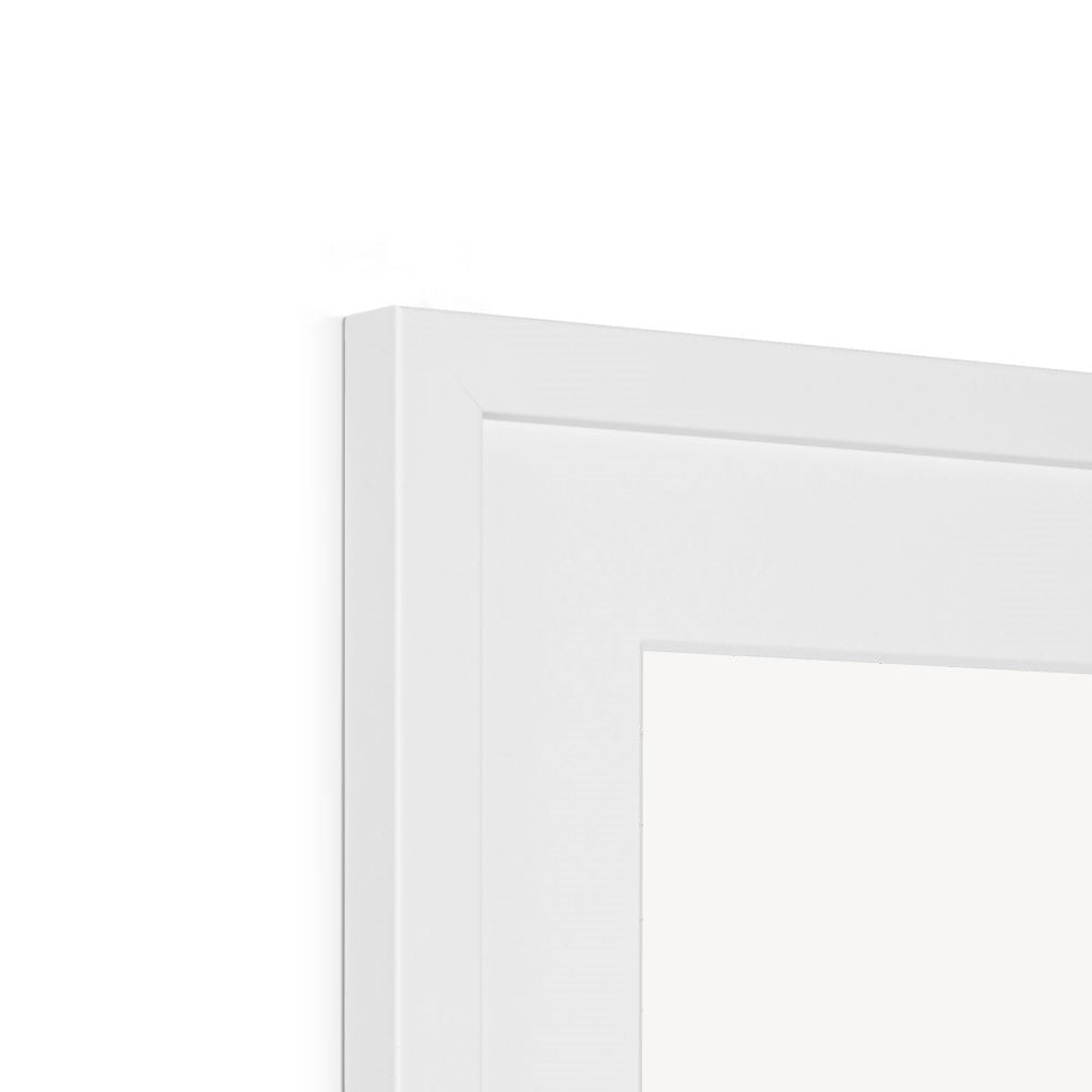 Framed Graphic Art Print, White Mat - 6x8, 8x12, 11x14, 12x16, 16x20, 18x24, 20x28 inches | FPV-1220-7694