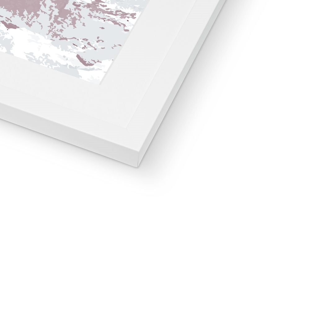 Framed Graphic Art Print, White Mat - 8x8 12x12 16x16 20x20 24x24 28x28 inches | FPS-1210-7691
