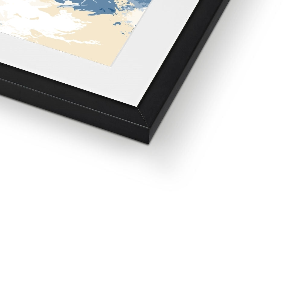 Framed Graphic Art Print, White Mat - 8x8 12x12 16x16 20x20 24x24 28x28 inches | FPS-1230-7693