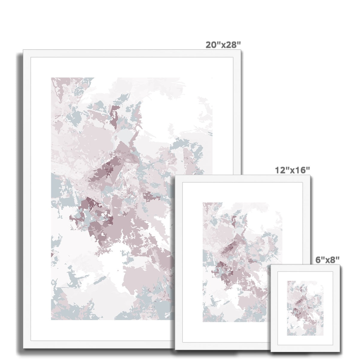 Framed Graphic Art Print, White Mat - 6x8, 8x12, 11x14, 12x16, 16x20, 18x24, 20x28 inches | FPV-1210-7698