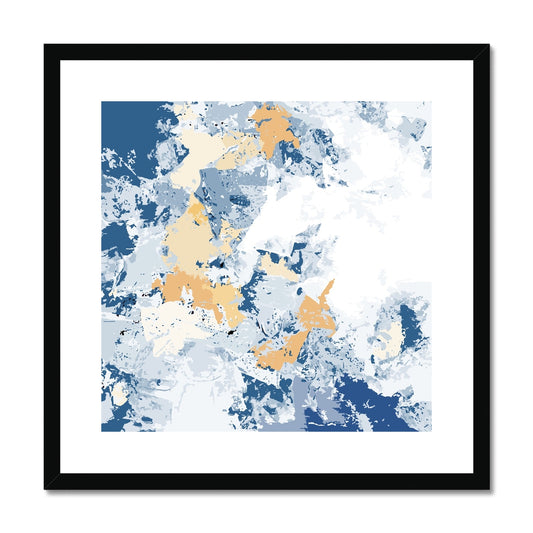 Framed Graphic Art Print, White Mat - 8x8 12x12 16x16 20x20 24x24 28x28 inches | FPS-1230-7695