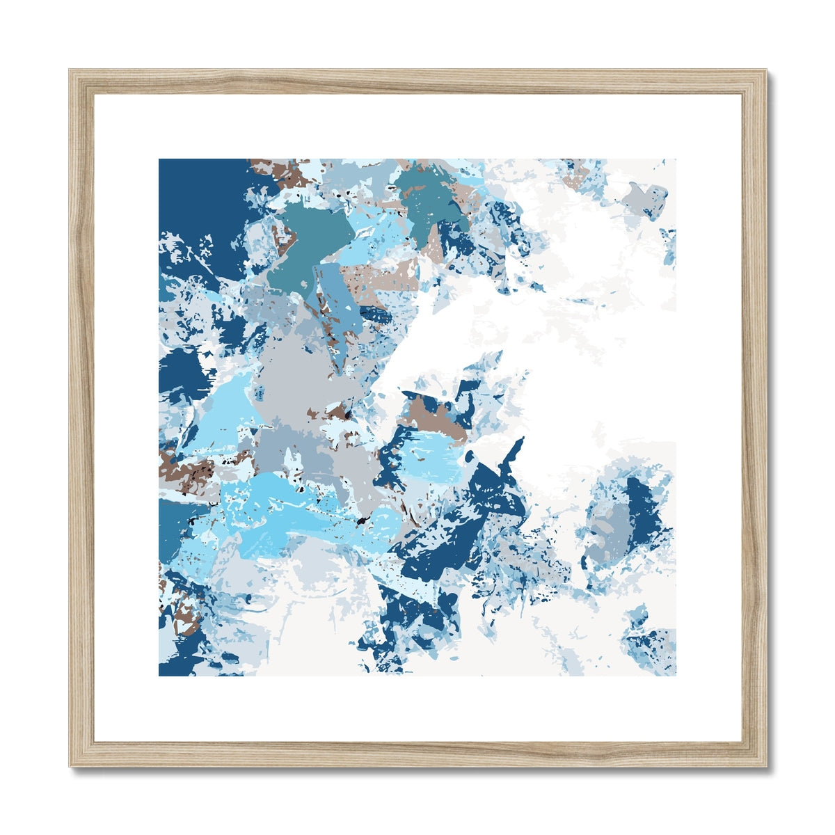 Framed Graphic Art Print, White Mat - 8x8 12x12 16x16 20x20 24x24 28x28 inches | FPS-1150-7695