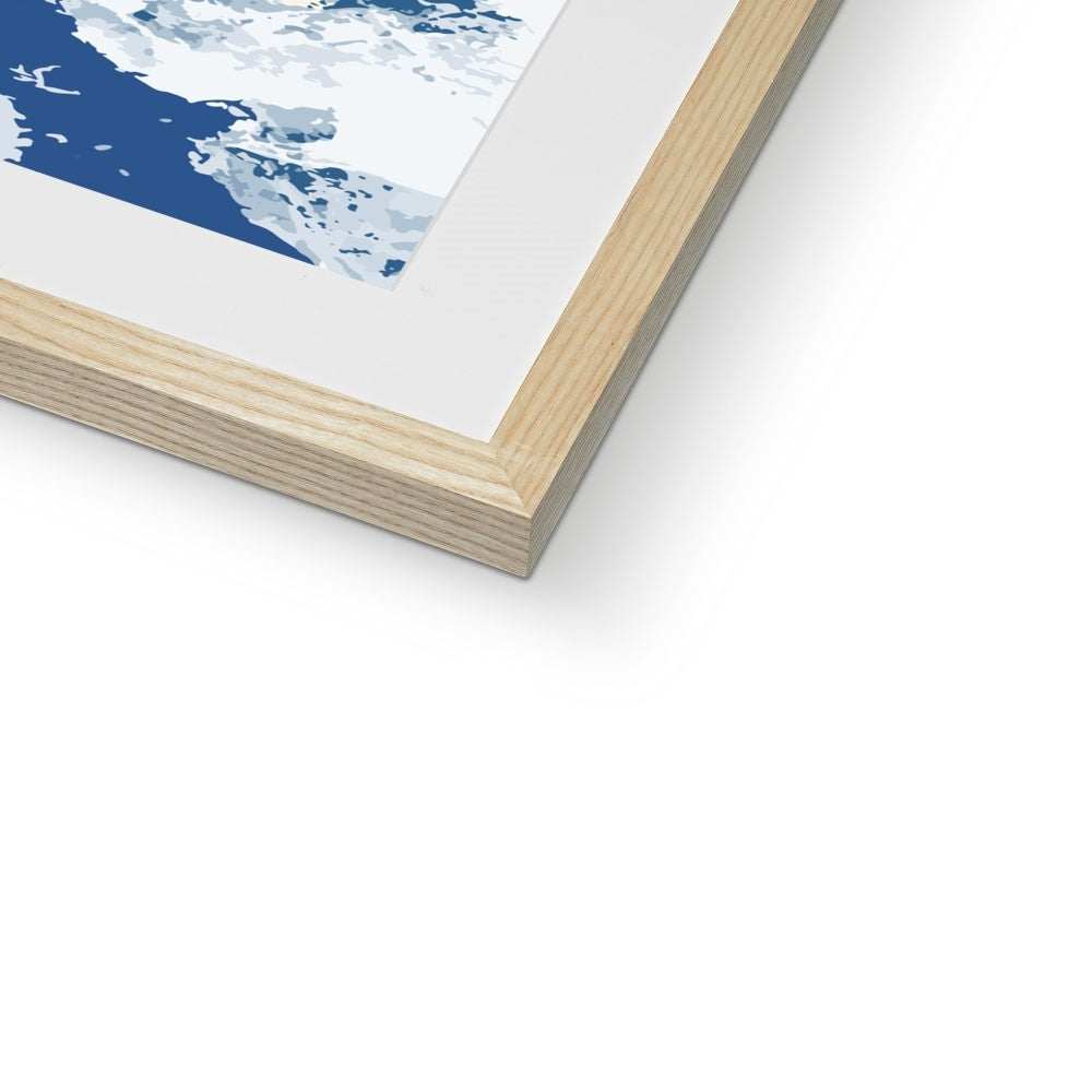 Framed Graphic Art Print, White Mat - 8x8 12x12 16x16 20x20 24x24 28x28 inches | FPS-1230-7695