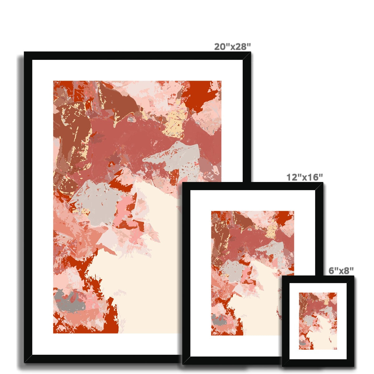 Framed Graphic Art Print, White Mat - 6x8, 8x12, 11x14, 12x16, 16x20, 18x24, 20x28  inches | FPV-1130-7692
