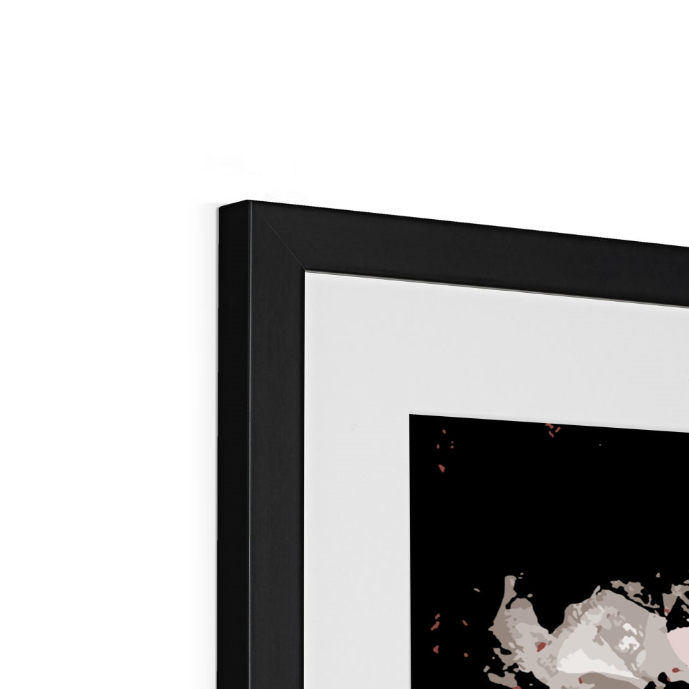 Framed Graphic Art Print, White Mat - 8x8 12x12 16x16 20x20 24x24 28x28 inches | FPS-1130-7690