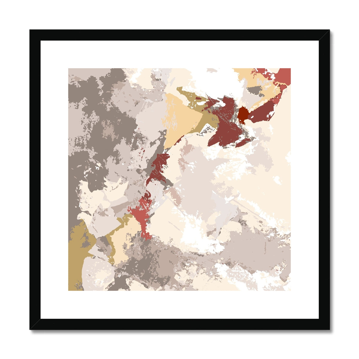 Framed Graphic Art Print, White Mat - 8x8 12x12 16x16 20x20 24x24 28x28 inches | FPS-1130-7691