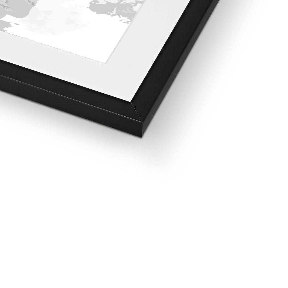 Framed Graphic Art Print, White Mat - 6x8, 8x12, 11x14, 12x16, 16x20, 18x24, 20x28 inches | FPV-1200-7698