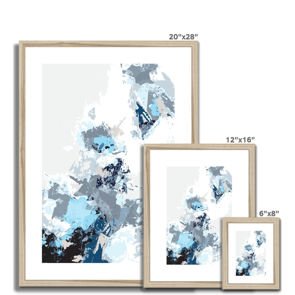 Framed Graphic Art Print, White Mat - 6x8, 8x12, 11x14, 12x16, 16x20, 18x24, 20x28 inches | FPV-1150-7694