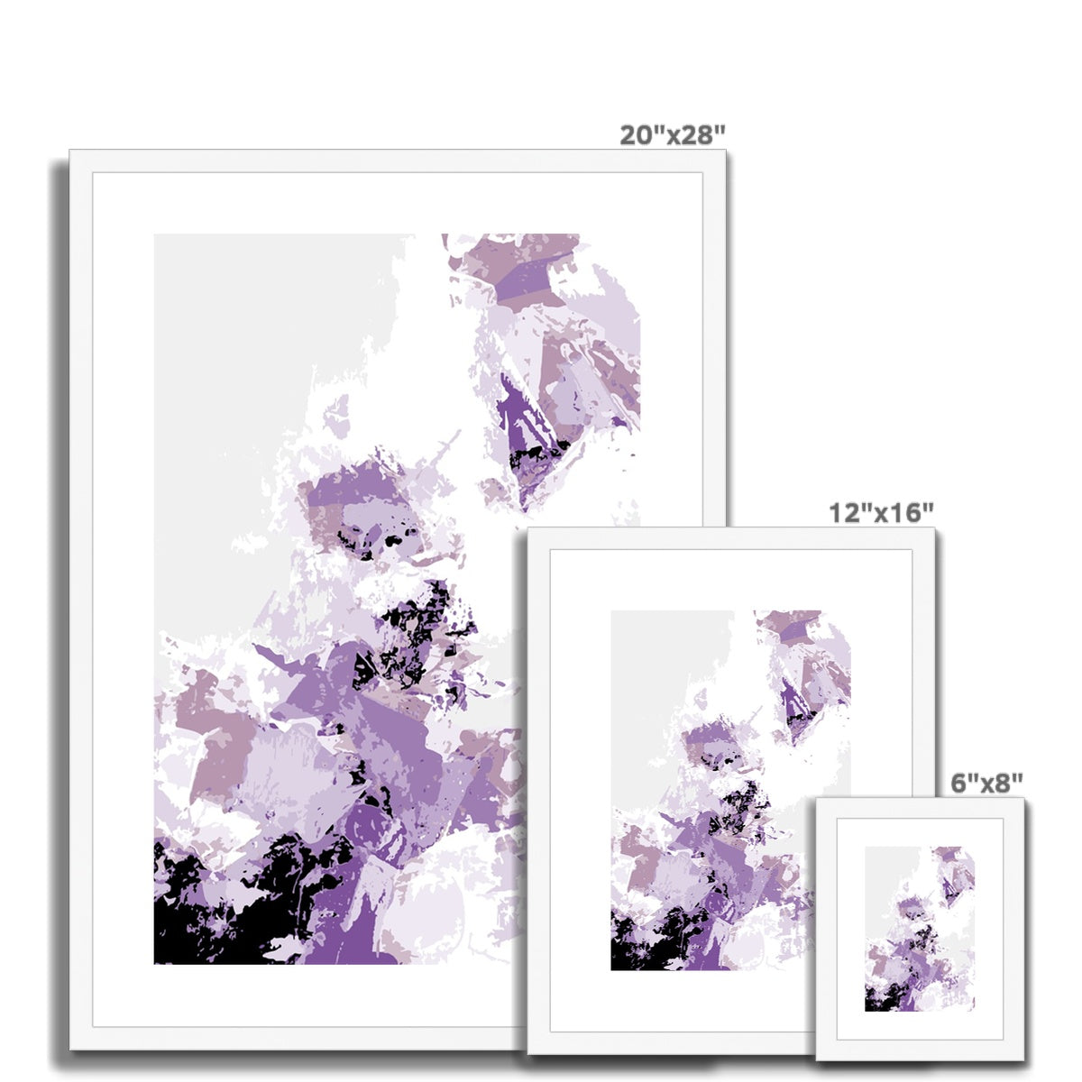 Framed Graphic Art Print, White Mat - 6x8, 8x12, 11x14, 12x16, 16x20, 18x24, 20x28 inches | FPV-1250-7694