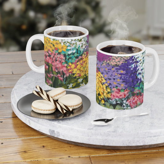 11oz Fine Art Ceramic Mug | Floral Garden, CM-1147