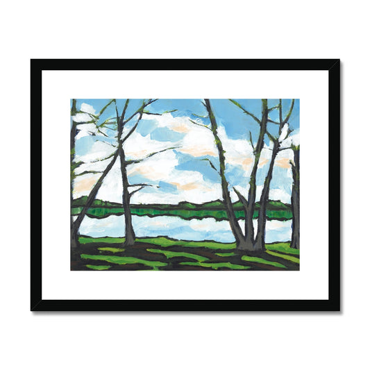 Framed Fine Art Print, White Mat - 10x8 14x11 20x16 28x20 inches | Lakeshore, FPH-1101-1109