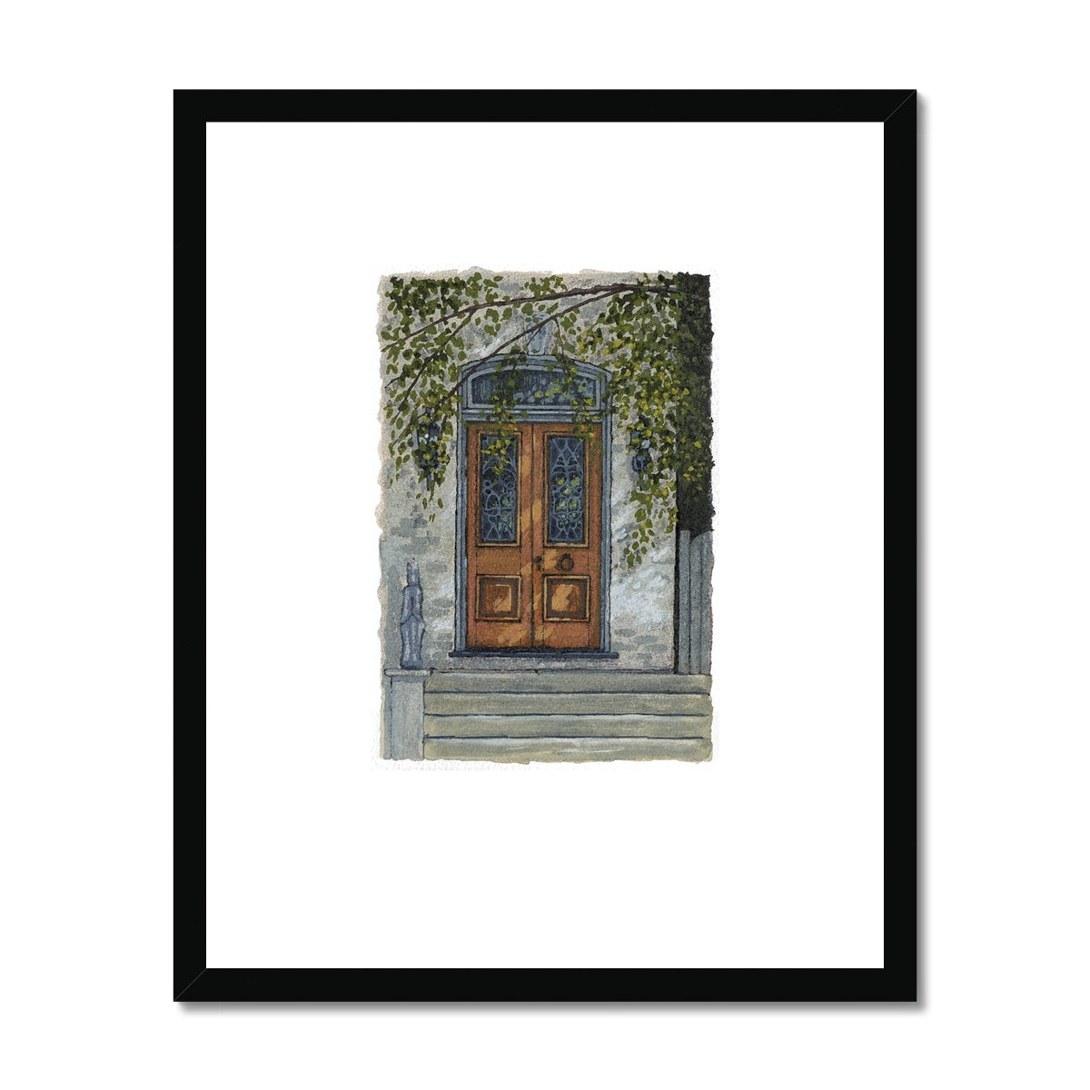 Framed Fine Art Print, Painterly Edge - 8x10 16x20 inches | Door 5, PEV-1000-1425