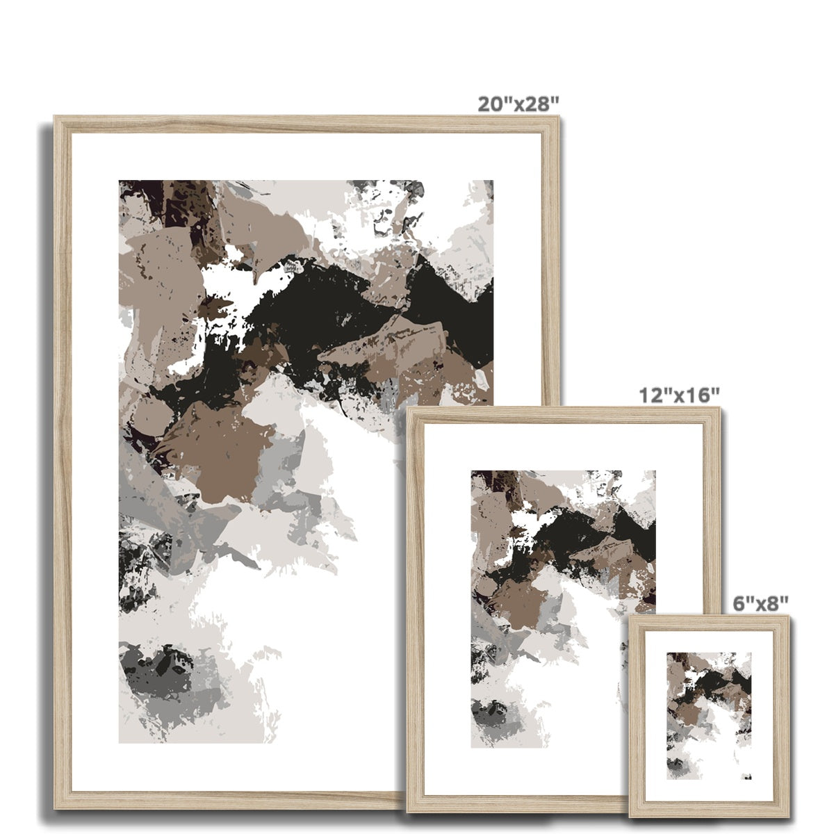 Framed Graphic Art Print, White Mat - 6x8, 8x12, 11x14, 12x16, 16x20, 18x24, 20x28 inches | FPV-1170-7692
